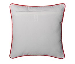 Weißer und roter festlicher Zwerg – Kissenbezug / Kussenhoes – Weihnachten 45×45 cm – Urbane Hide