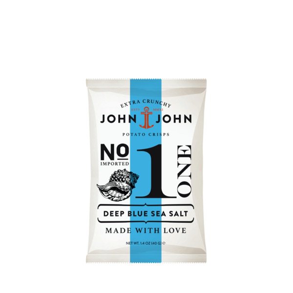 John & John Chips Crisps Havsalt 40g pose