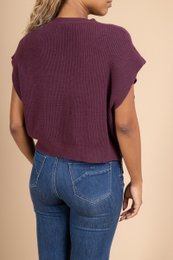 Oversized ærmeløs striktrøje – VISCOSE – 22005
