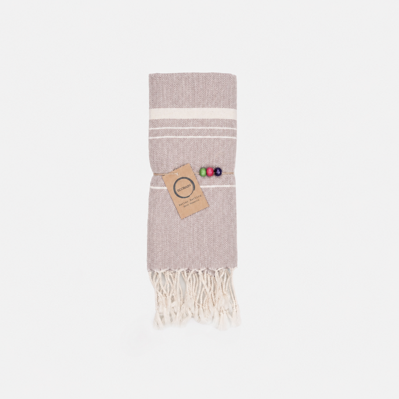 Ecobain Towel "Air" | Dusty Pier (Taupe)