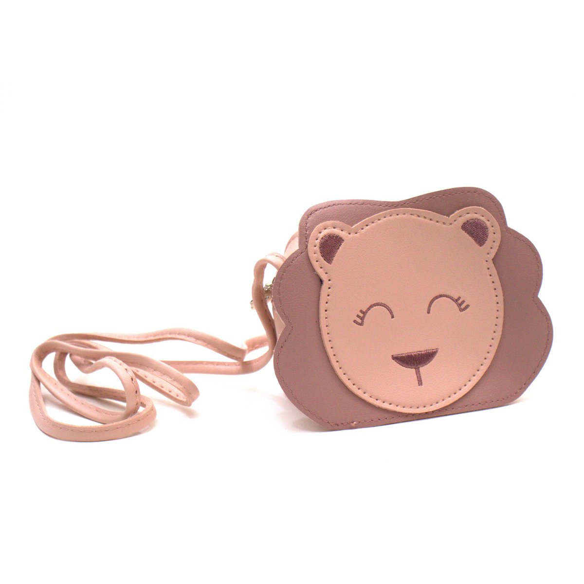 Children's shoulder bag - Meera the little lion Pink