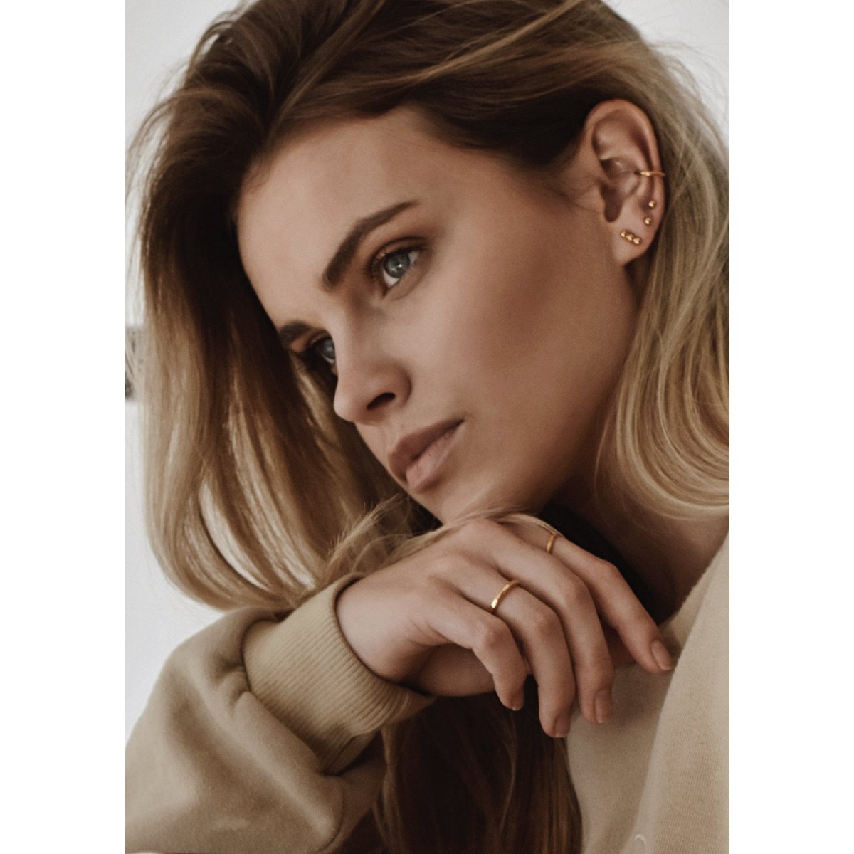 Ear Cuff Linea Oro