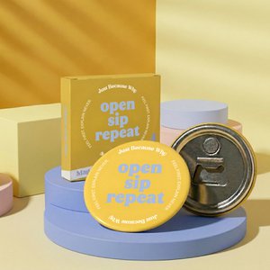 Open. Sip. Repeat. - Magnetic Bottle Opener