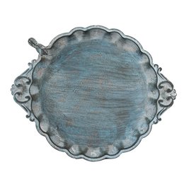Bird Feeder 37x29x5 cm Blue Iron Birdbath