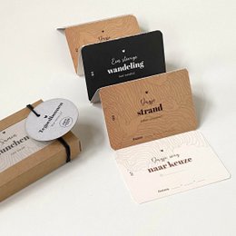 Vouchers - Gift cards in a simple, minimalist design. Includes text "I am wandering" and "I am around" on the cards.