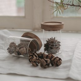 Mini słoik do przechowywania Christmas Car (opak. = 8 sztuk)