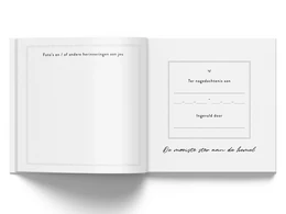 Phyllbooks Jeg savner dig så hukommelsesbog - Mourning Book - Taupe