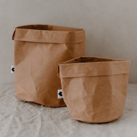 Paperbag 2er Set natur (VE = 6 Sets)