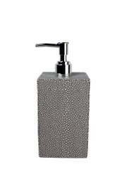 Soap dispenser faux leather stingray gray dispenser imitation leather