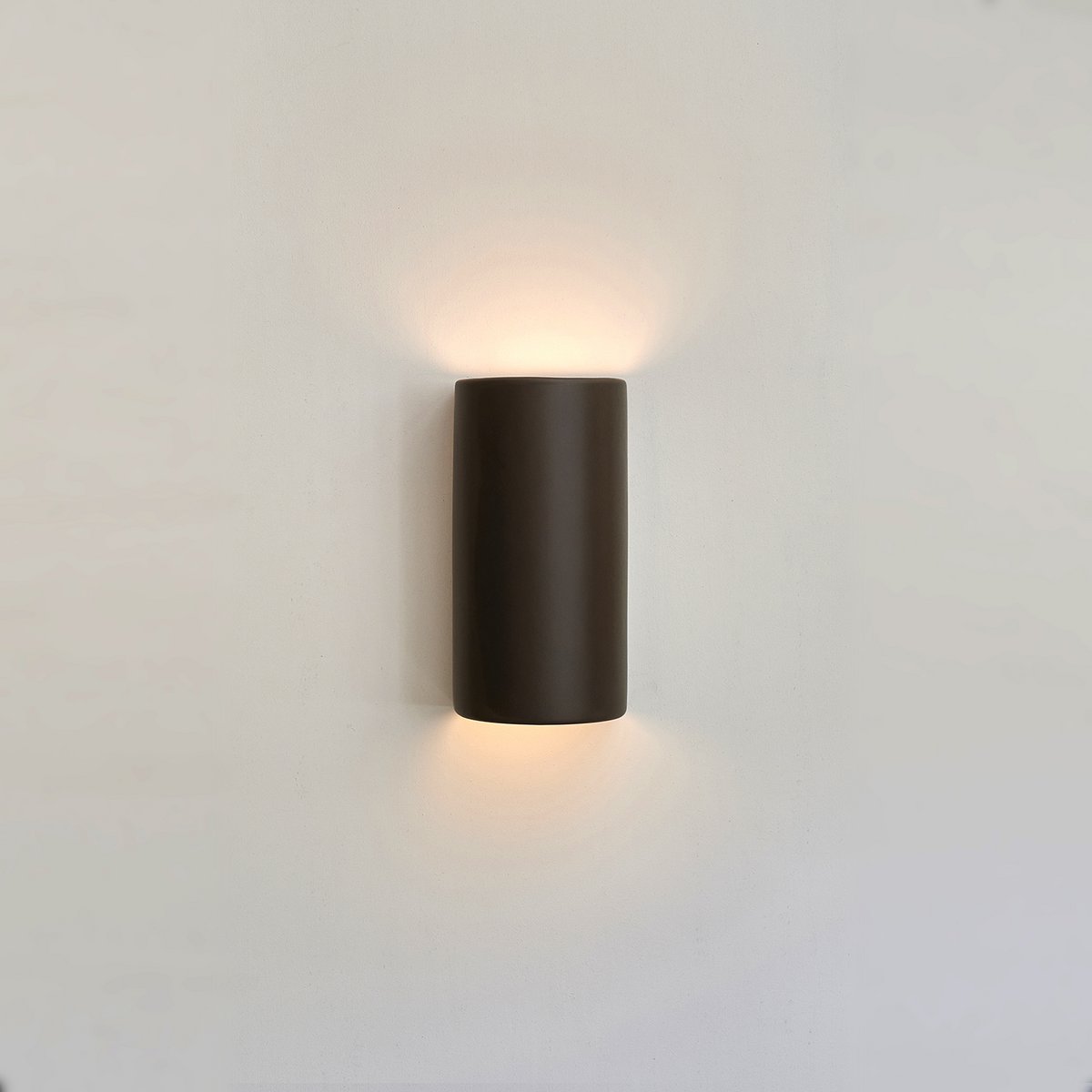 Lampe murale en céramique - marron