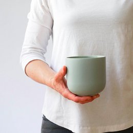 Large mug Mox Hollyhock - sage green - 500ml - without lid