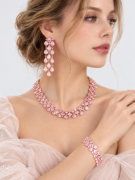 Errötendes Diamant-Couture-Schmuckset
