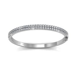 Bransoletka Glamour - Argenté et Cristal