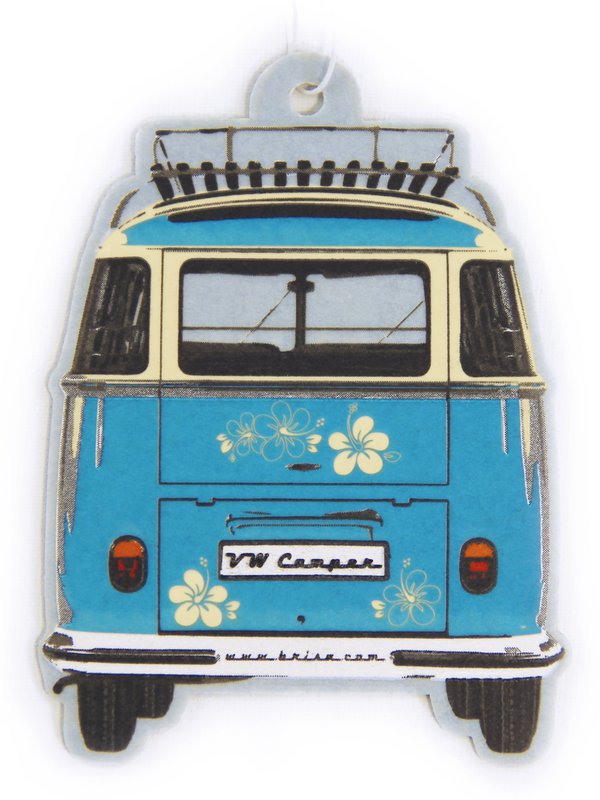 Volkswagen VW T1 Bus Air Freshener - Front/Turquoise/Pina Colada
