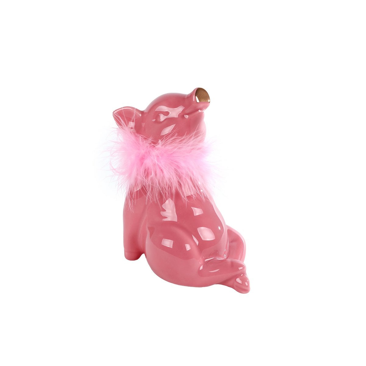 Spardose Pig Lady rosa Steingut