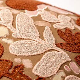 LYDIA | Cushion | 45x45 cm Tobacco Brown | Brown | Hoii | With luxury inner cushion