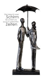 Sculpture "Umbrella" poly, antique silver