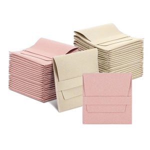 20pcs Microfiber Jewelry Flap Pouch