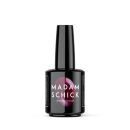Madam Schick hybrid polish in color #23A012, a deep red nail polish with a glossy finish. Suitable for all nail types.