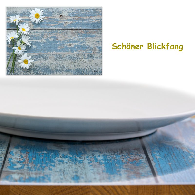 Artipics placemat Waiting for You placemat washable plastic 4 pieces each 42 x 30 cm place mats country house table undermat coasters kitchen dining area, guests, indoors, outdoors