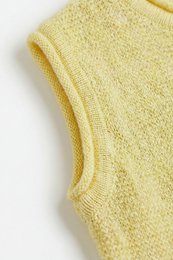 Merinowollstrick Baby Spencer – Limonade