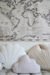 Cotton world map for children "Civilisational achievements"