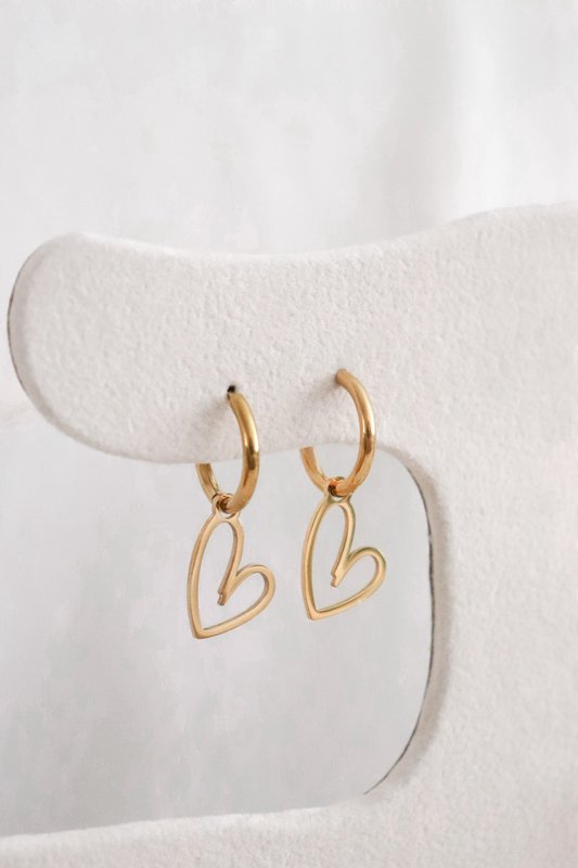 Orecchini a cuore - Oro