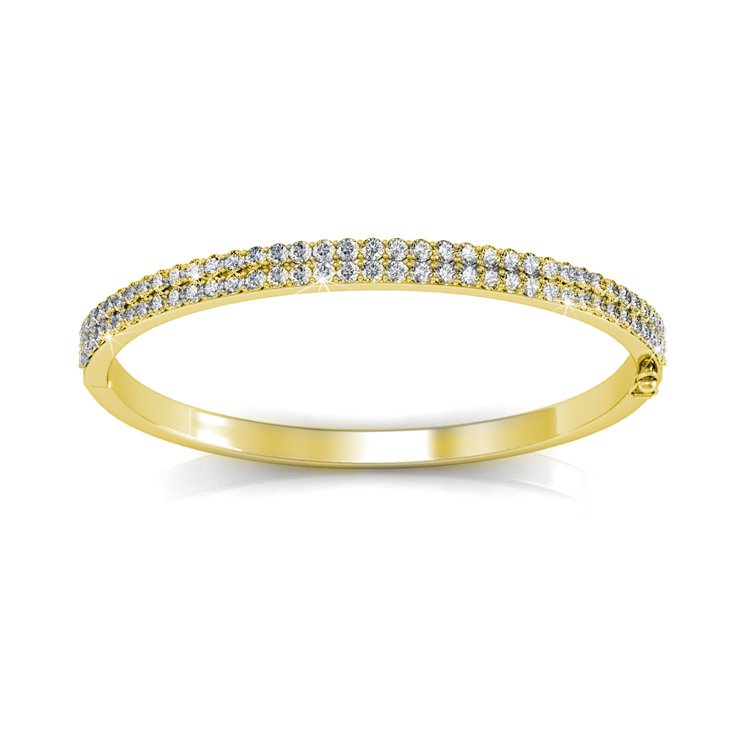 Bracelet Glamour - Doré et Cristal