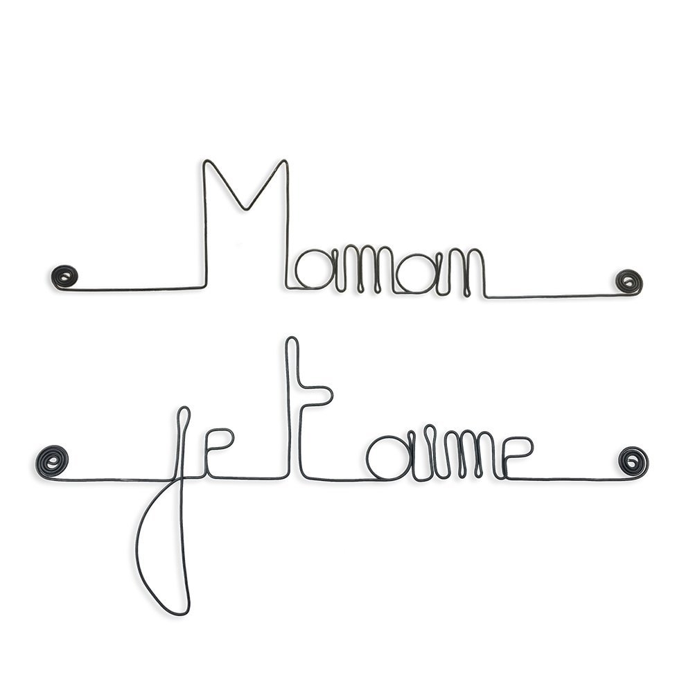 Mother's Day Gift "Mom I love you" - Wire Wall Decoration