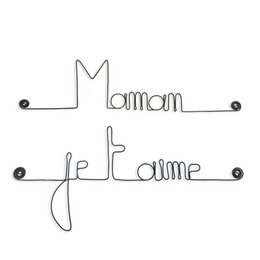 Mother's Day Gift "Mom I love you" - Wire Wall Decoration