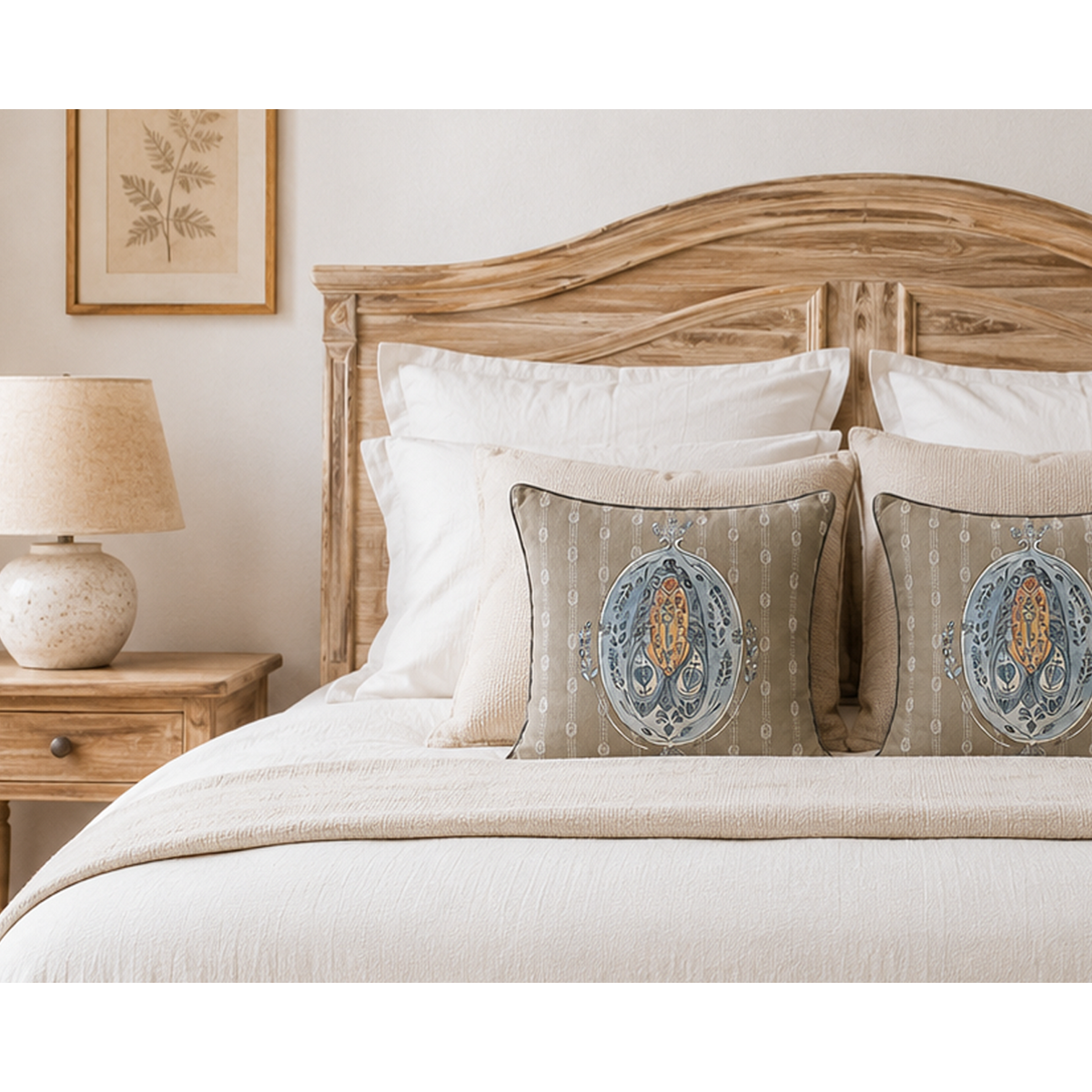 Cushion cover - 45x45 cm - SUZANNE - Beige