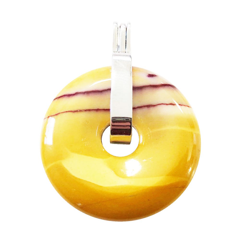Pendentif Mookaïte - PI Chinois ou Donut 30mm