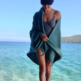 PETRO Stonewashed Turkish Towel - thick and soft for your self-care routine