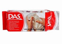 White clay, 500 grams, for DIY crafts and projects.