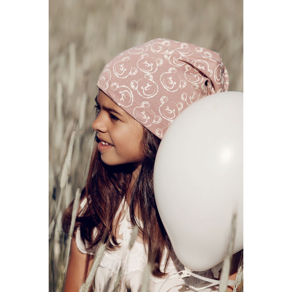 Bonnet fille CAMILA DUSTY PINK
