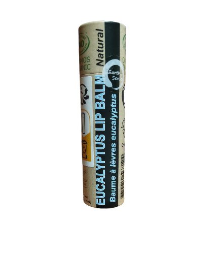 Organischer Eukalyptus Lippenbalsam - 1 Stück - 100% Papierverpackung