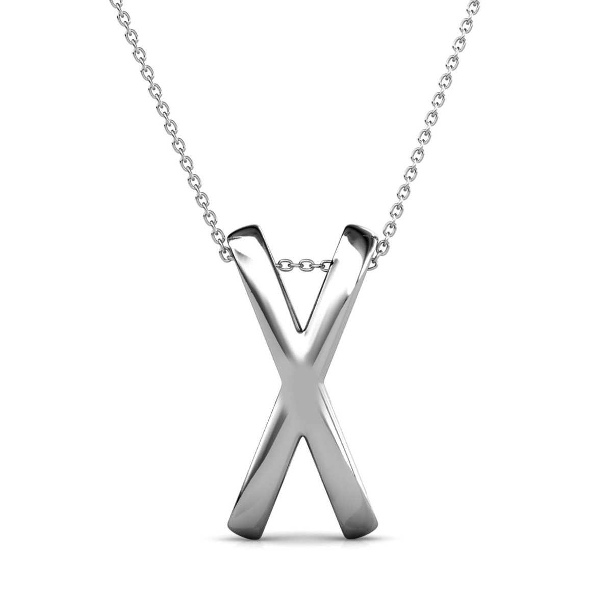 Pendentifs X Duo - Argenté et Cristal