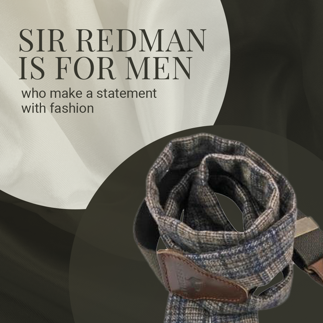 Bretelle Sir Redman - 3 clip robuste - Marrone