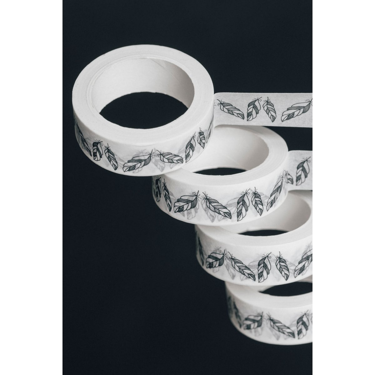 feathers washi tape