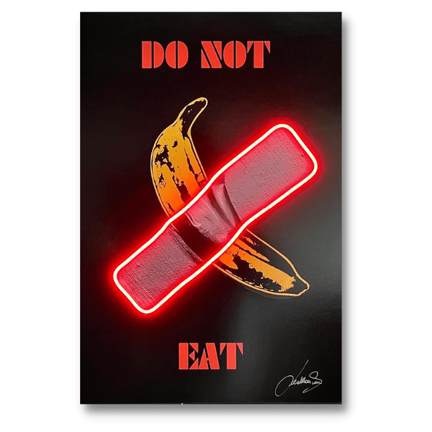 Spis ikke denne banan v.2 | LED vægkunst