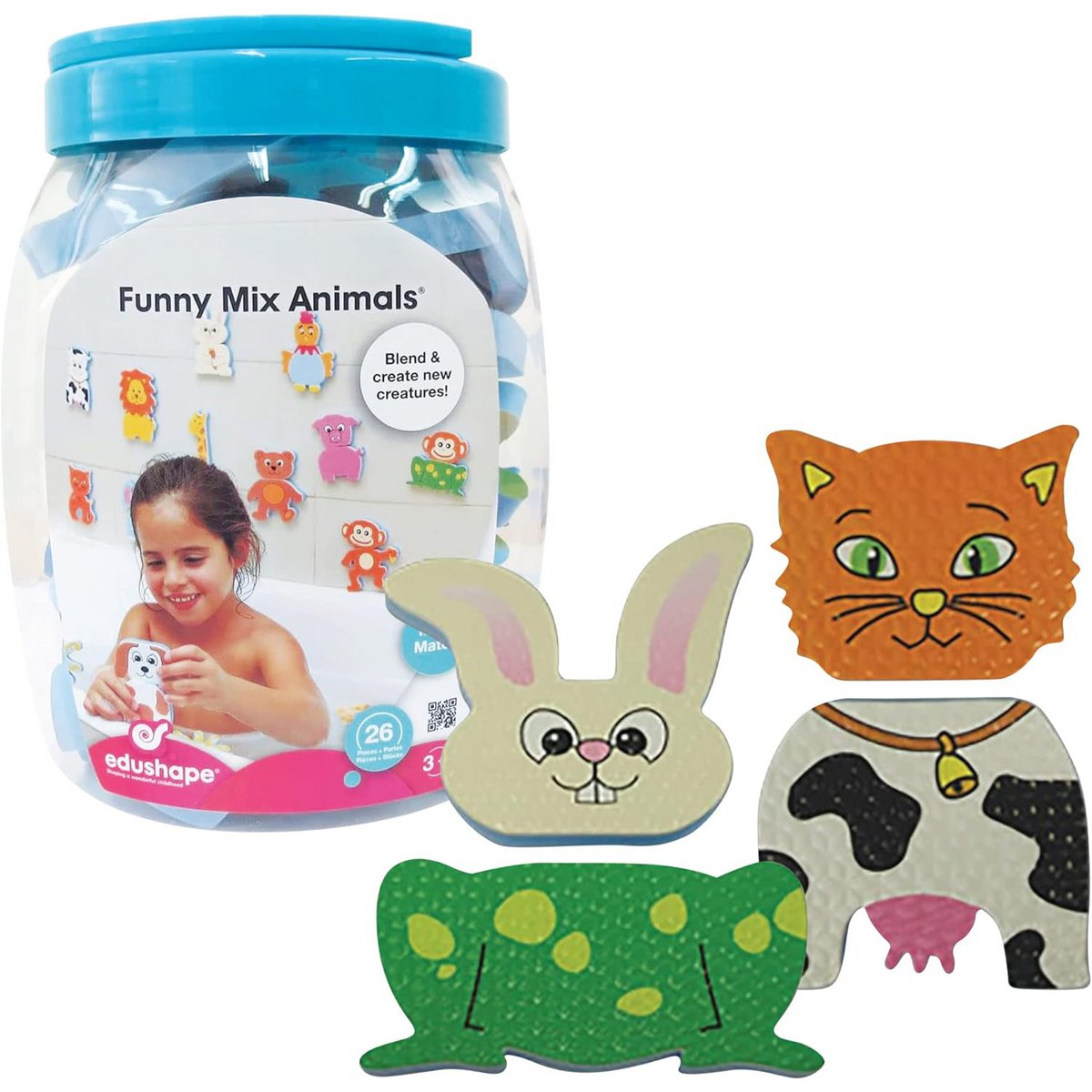 Edushape Bath Toys Funny Mix Animals