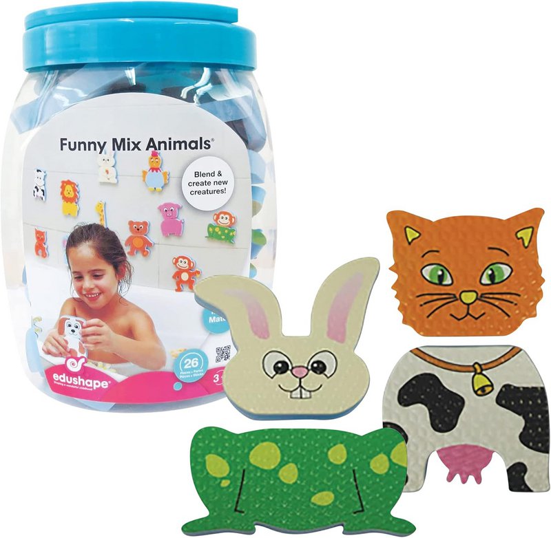 Edushape Bath Toys Funny Mix Animals