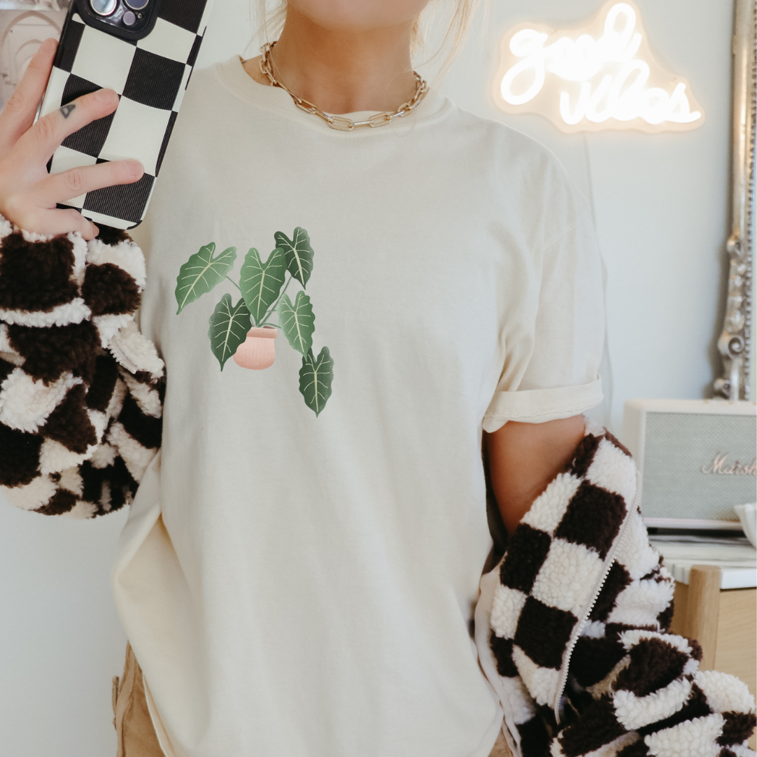 T-shirt Pianta Begonia COTONE ORGANICO - Camicia pianta d'appartamento Plantlover