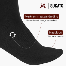 Skarpety z wełny Merino Sukats® 4 lub 8 par | Skarpety wełniane | Bez szwu | Wiele kolorów i rozmiarów