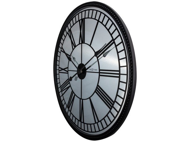 Wall clock NeXtime Cleopatra Mirror 56 cm black