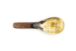 Cuillère à riz en corne avec manche en palissandre