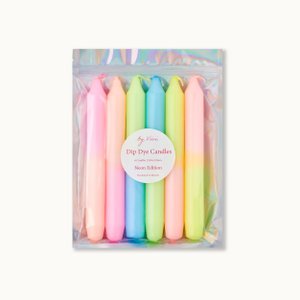 Dip Dye Candle Set: Neon Edition