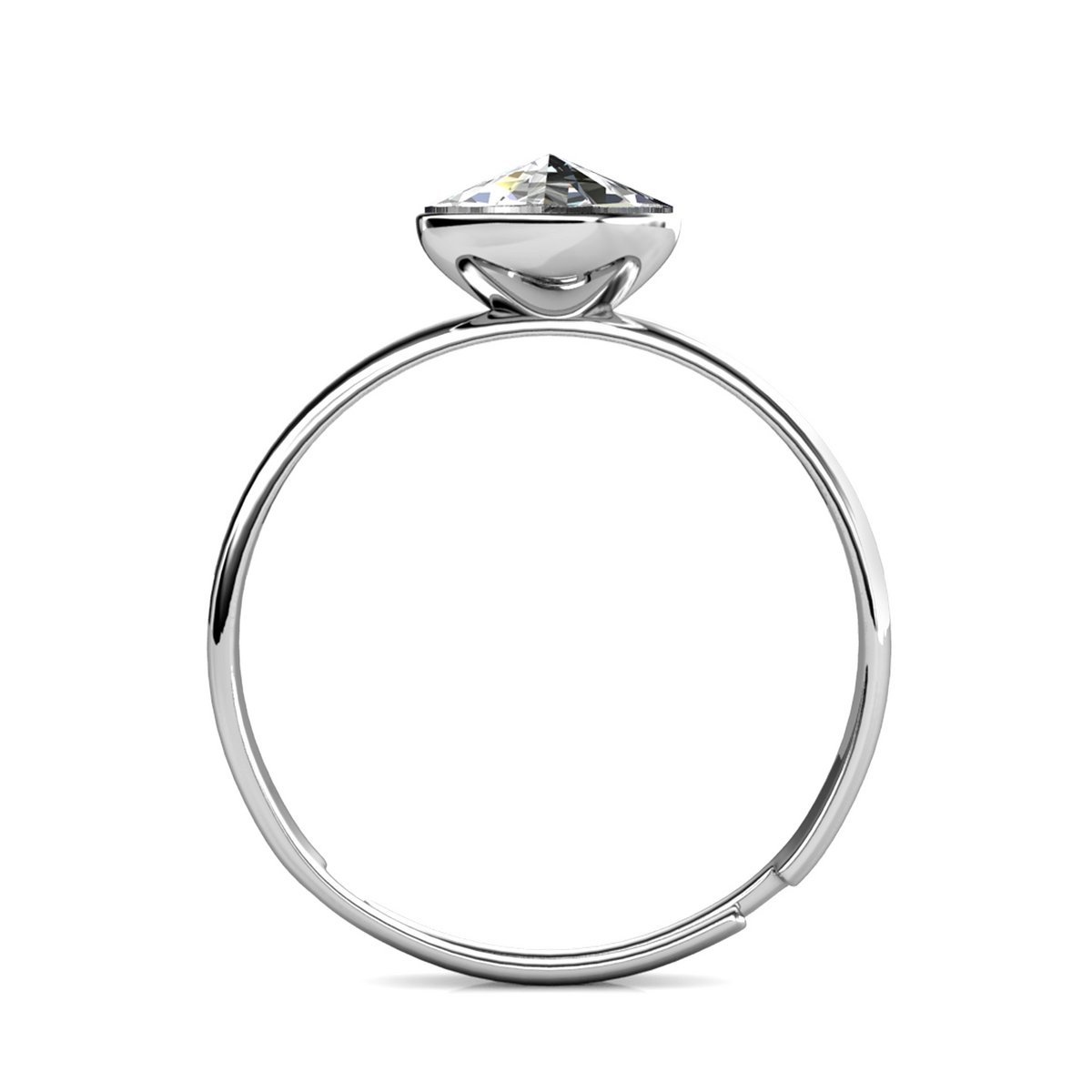 Bague Akazie – Argenté et Cristal