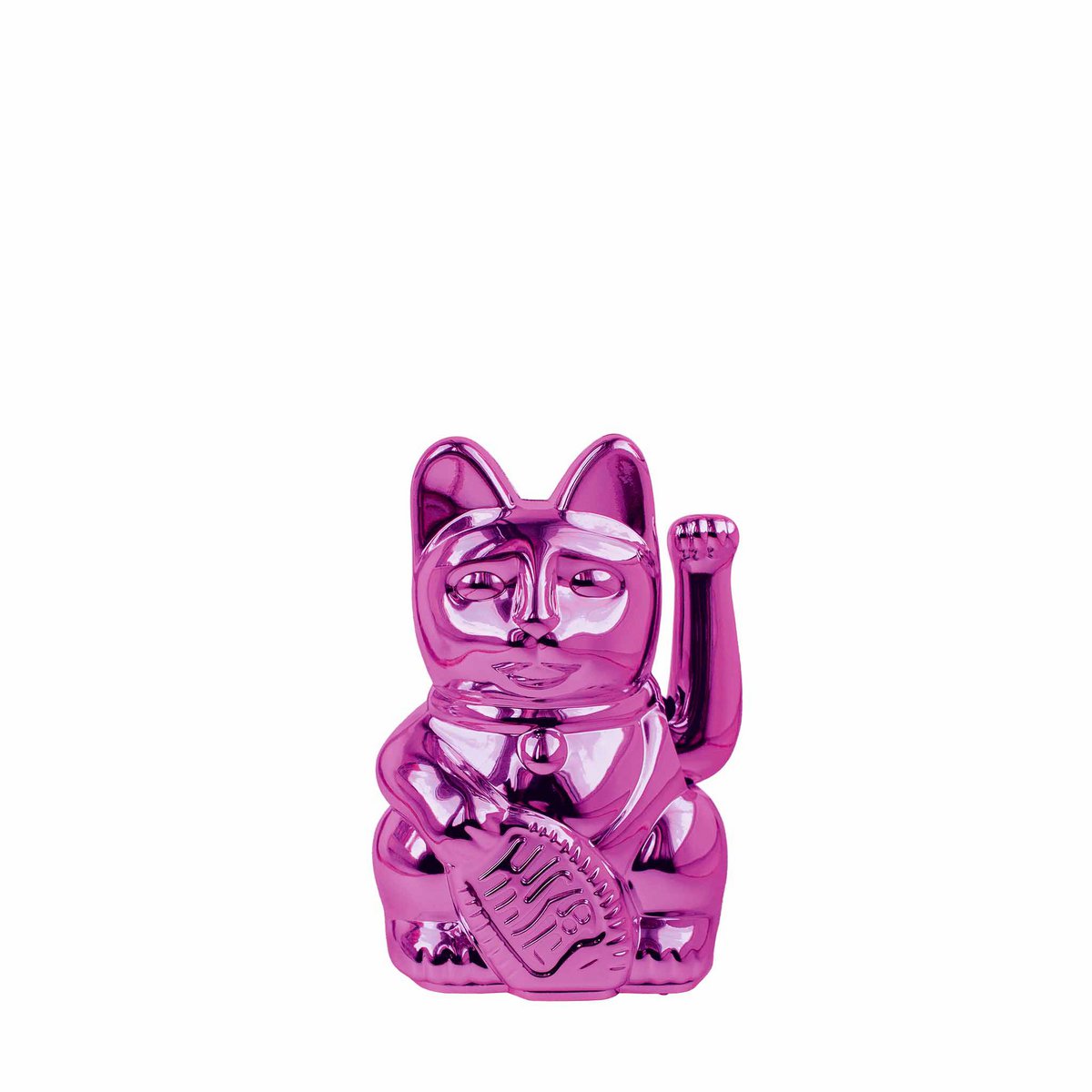 Gato de la suerte Mini | Rosa brillante