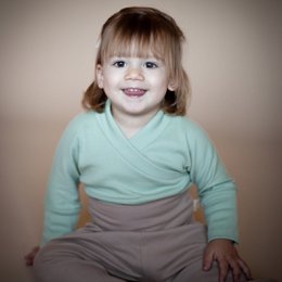 COMINUM KIMONO CHILD in Green Sage